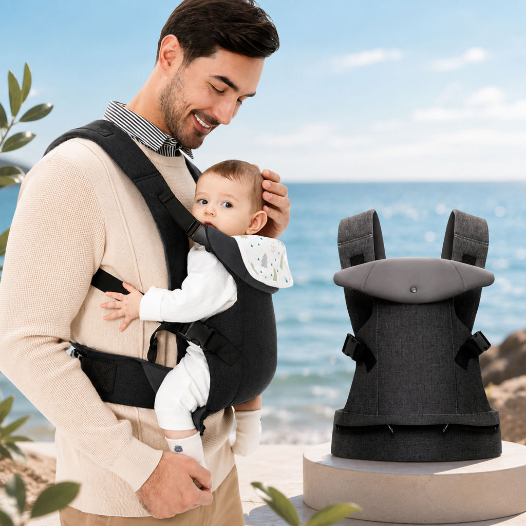 OCEANBABY Babytrage – Ergonomisch für Neugeborene bis Kleinkind (7–20 kg)