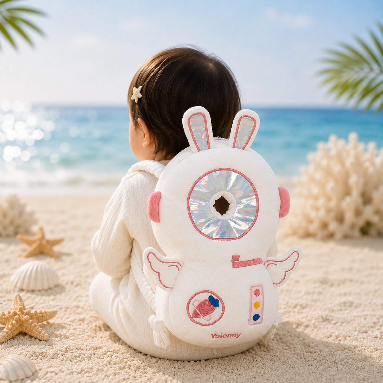 OCEANBABY Kopfschutzkissen – Verstellbarer Sturzschutz-Rucksack